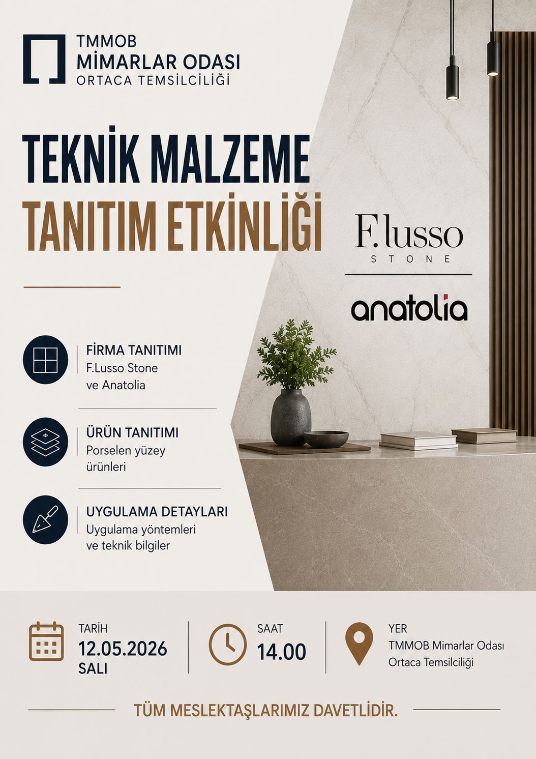Teknik Malzeme Tanıtım Etkinliği Düzenleniyor